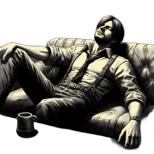 furniture, jacket, comic book art, concept art transparent PNG cut-out