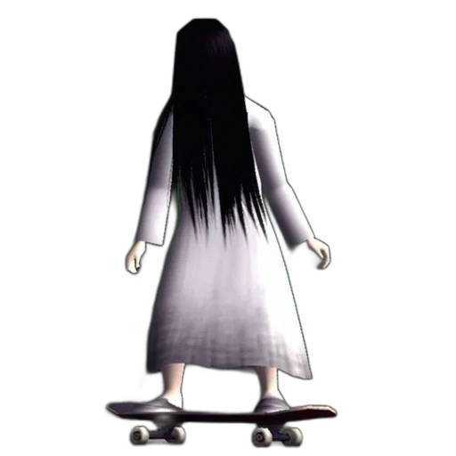 dress, hair, staff, creature transparent PNG cut-out