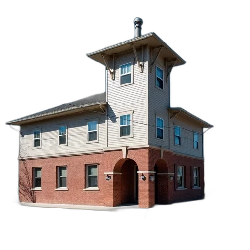 building, furniture, staff, 3d render transparent PNG cut-out