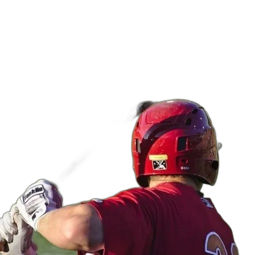weapon, baseball, player, red transparent PNG cut-out