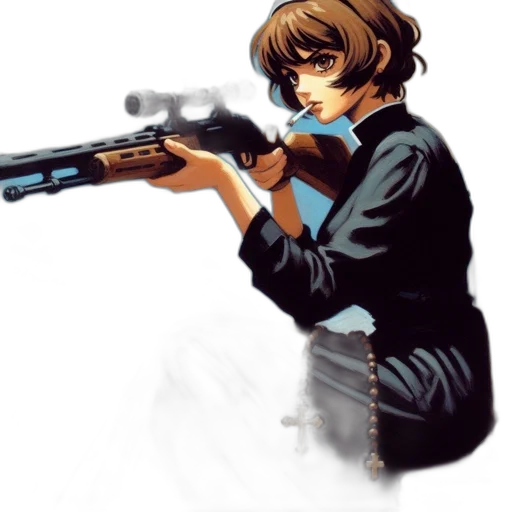 weapon, comic book art, concept art, pixel art transparent PNG cut-out