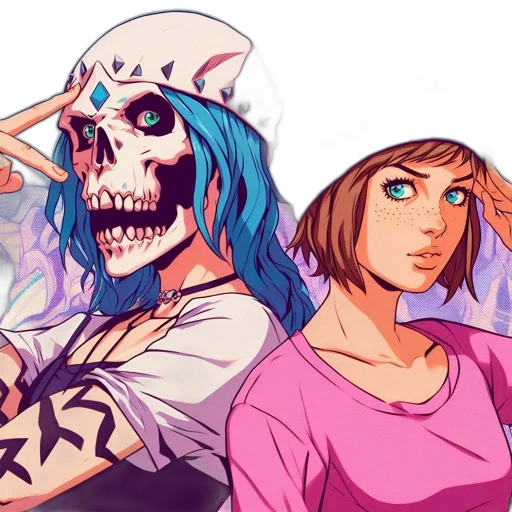 anime, comic book art, concept art, vaporwave transparent PNG cut-out