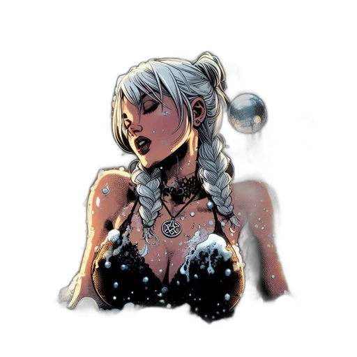 jewelry, dress, comic book art, concept art transparent PNG cut-out