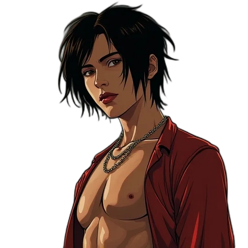 jacket, comic book art, concept art, fantasy art transparent PNG cut-out