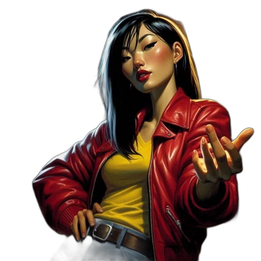 jacket, comic book art, concept art, photorealistic transparent PNG cut-out