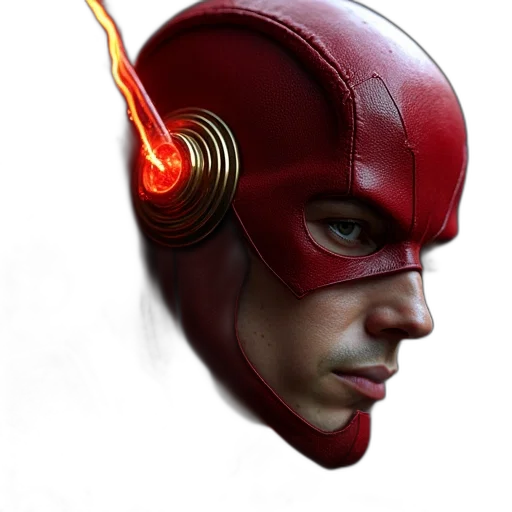 mask, comic book art, concept art, photorealistic transparent PNG cut-out