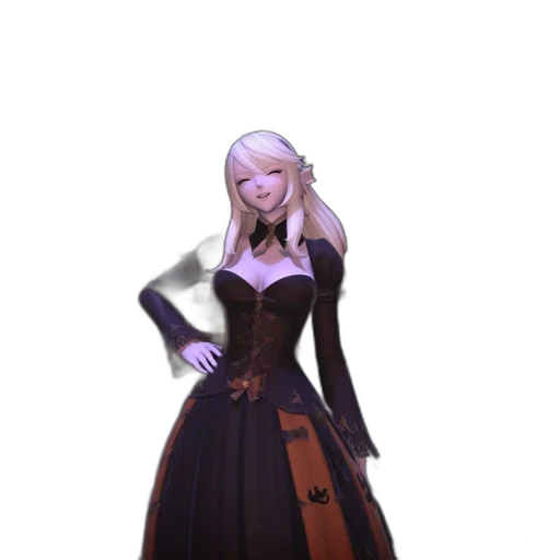 dress, staff, concept art, fantasy art transparent PNG cut-out