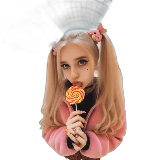 umbrella, staff, hair, weapon transparent PNG cut-out
