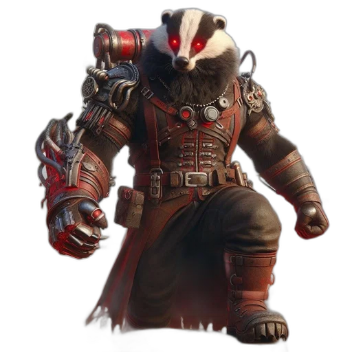 jacket, staff, robot, weapon transparent PNG cut-out