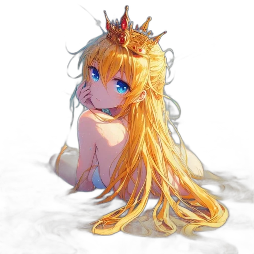 crown, dragon, dress, creature transparent PNG cut-out