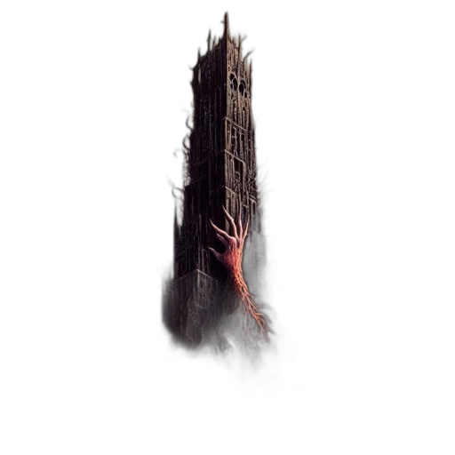 creature, face, crown, staff transparent PNG cut-out