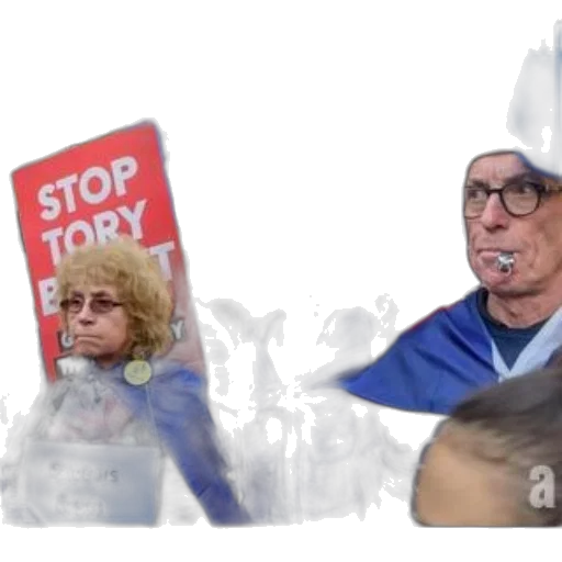 protesters, hold, signs, advocating transparent PNG cut-out
