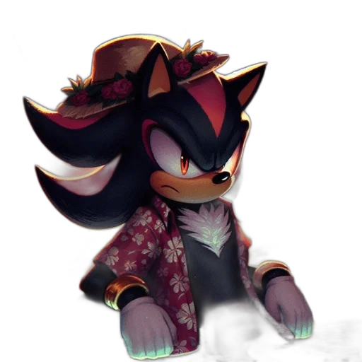 creature, mask, jacket, staff transparent PNG cut-out