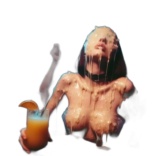 creature, bottle, dress, hair transparent PNG cut-out