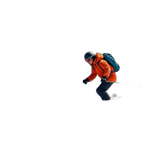 jacket, staff, 3d render, pixel art transparent PNG cut-out
