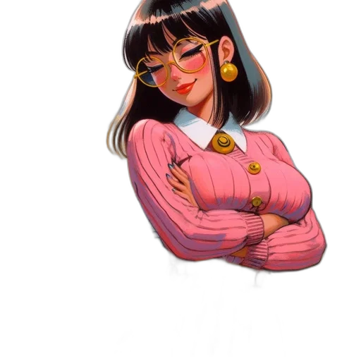 jewelry, face, staff, jacket transparent PNG cut-out