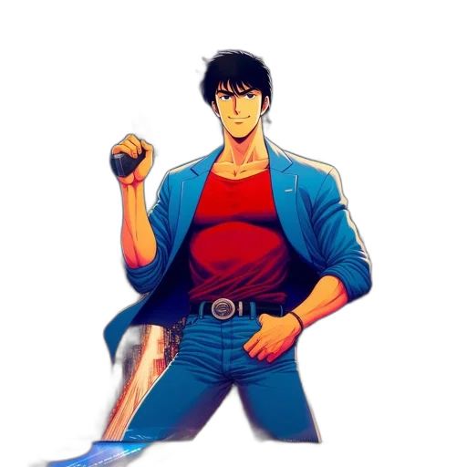 jacket, weapon, pixel art, concept art transparent PNG cut-out
