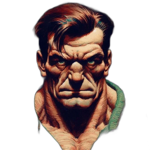 face, mask, staff, creature transparent PNG cut-out