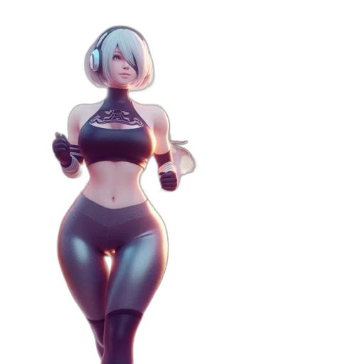 robot, dress, weapon, staff transparent PNG cut-out