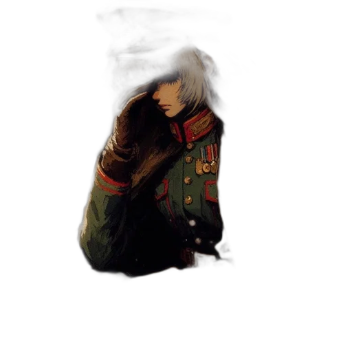 jacket, hat, face, weapon transparent PNG cut-out