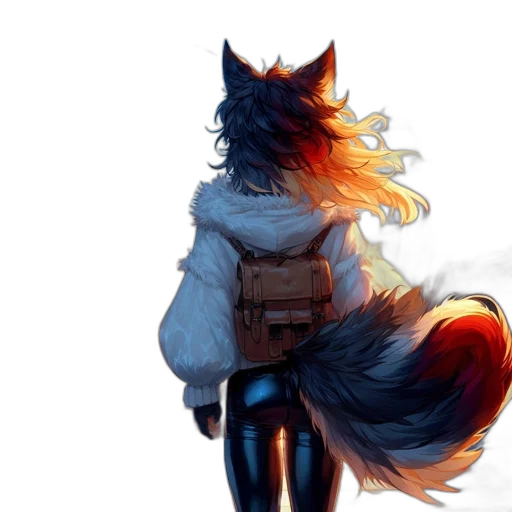 jacket, staff, mask, animal transparent PNG cut-out