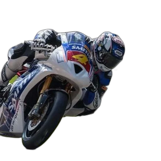 photorealistic, motorcycle, racer, action transparent PNG cut-out