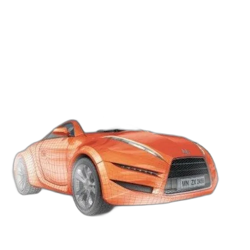 car, 3d render, photorealistic, concept art transparent PNG cut-out