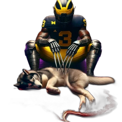 animal, robot, staff, cyberpunk transparent PNG cut-out