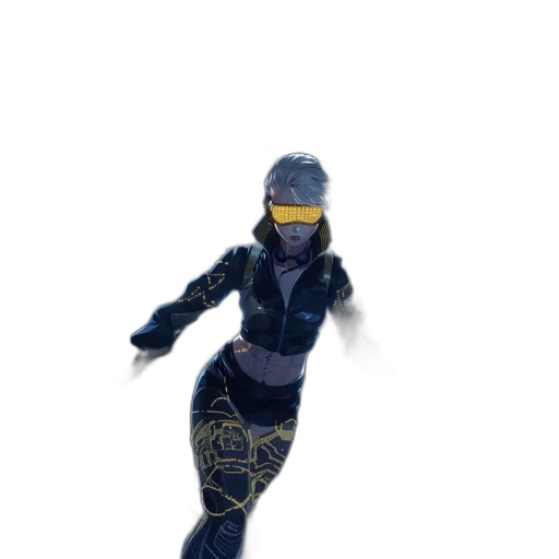 robot, weapon, mask, jacket transparent PNG cut-out