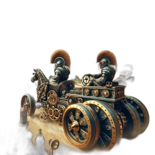 car, weapon, crown, robot transparent PNG cut-out