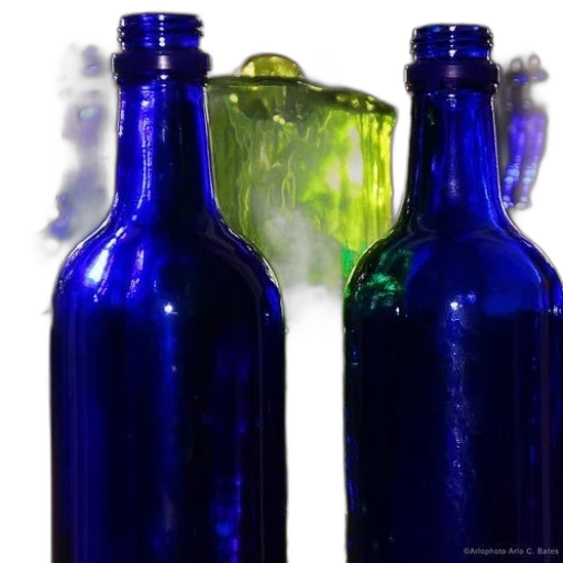 bottle, photorealistic, 3d render, neon lights transparent PNG cut-out