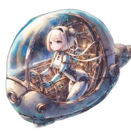 weapon, robot, sword, staff transparent PNG cut-out