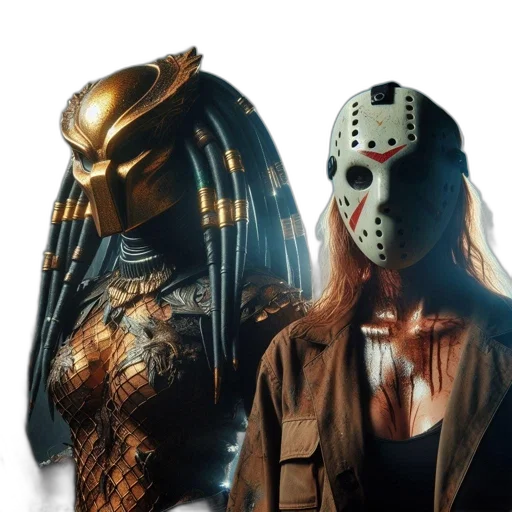 mask, concept art, comic book art, fantasy art transparent PNG cut-out