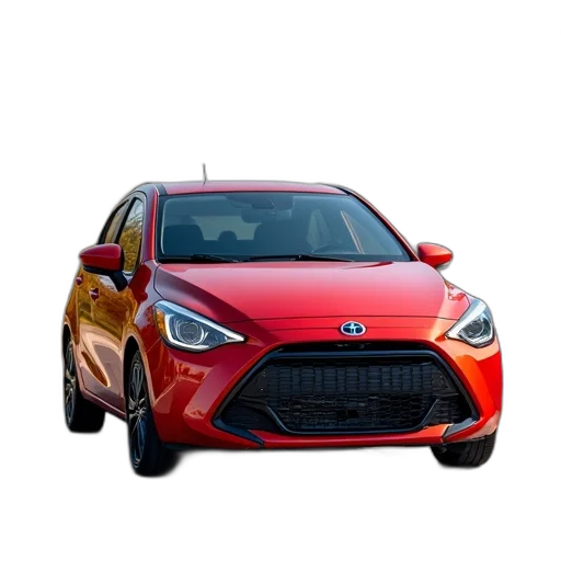 car, 3d render, 2020, yaris transparent PNG cut-out