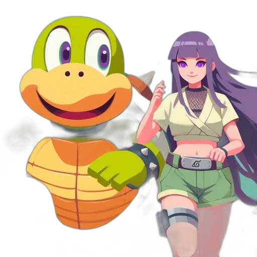 pixel art, concept art, 3d render, anime transparent PNG cut-out