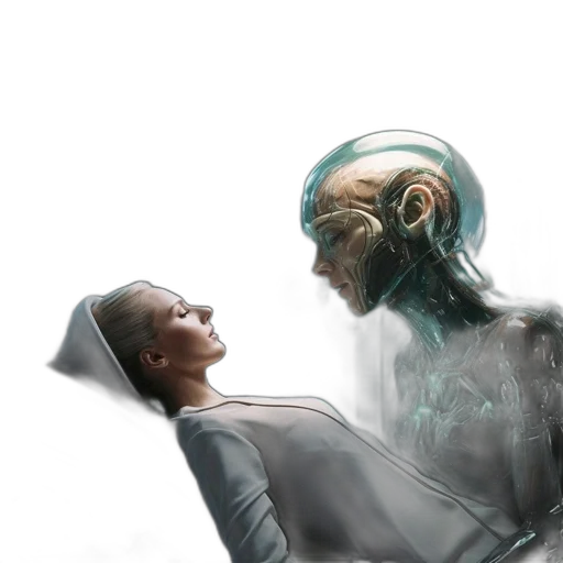 robot, creature, mask, face transparent PNG cut-out
