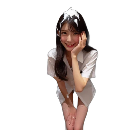 creature, umbrella, face, dress transparent PNG cut-out