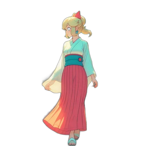 dress, staff, hat, crown transparent PNG cut-out