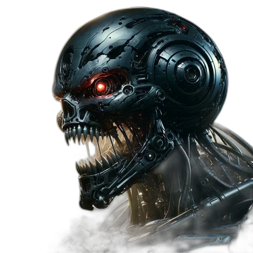 robot, face, mask, concept art transparent PNG cut-out