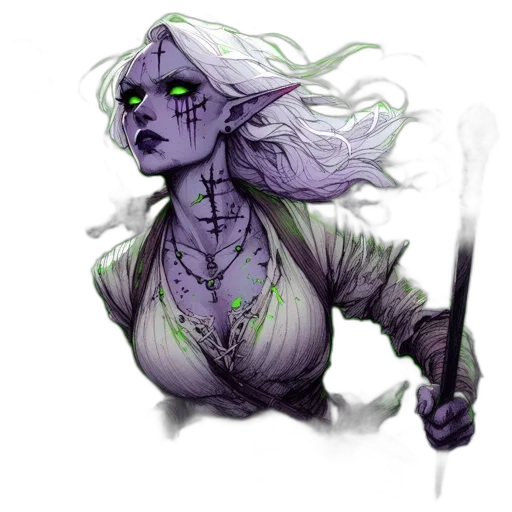 staff, creature, dragon, fantasy art transparent PNG cut-out
