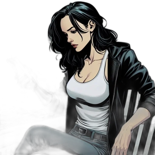jacket, comic book art, concept art, cartoon transparent PNG cut-out