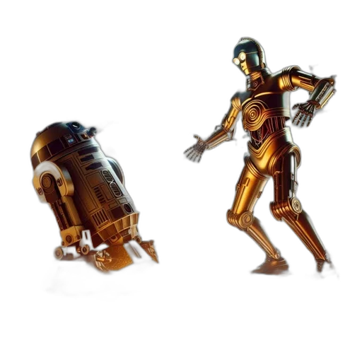 robot, weapon, concept art, 3d render transparent PNG cut-out