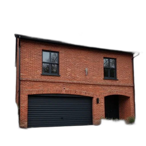building, 3d render, two, story transparent PNG cut-out