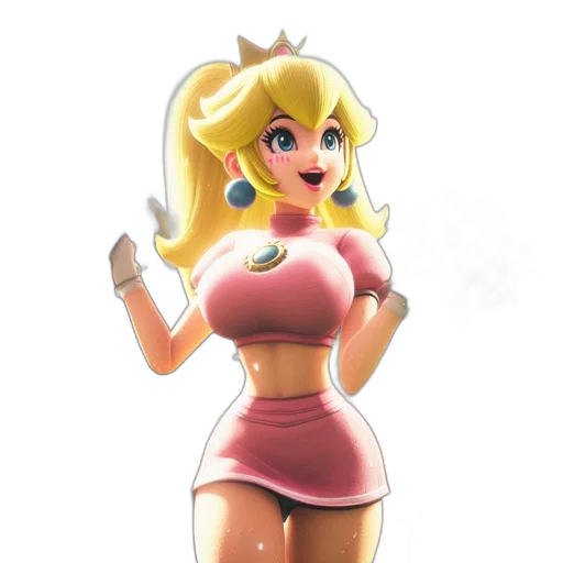 dress, crown, concept art, 3d render transparent PNG cut-out