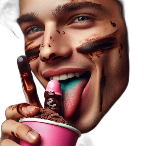 face, mask, photorealistic, vaporwave transparent PNG cut-out