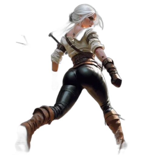 weapon, sword, staff, jacket transparent PNG cut-out