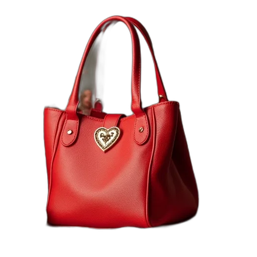 red, love, bags transparent PNG cut-out