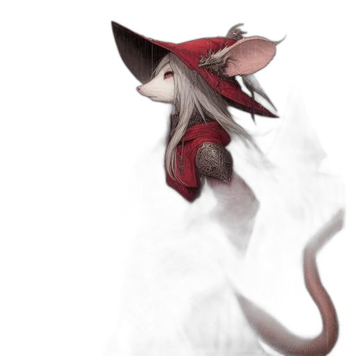 dragon, hat, mask, staff transparent PNG cut-out