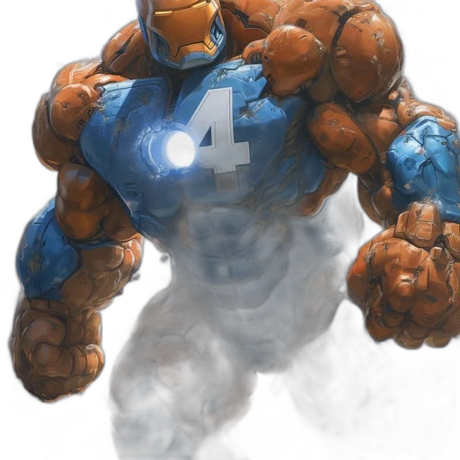 robot, comic book art, concept art, 3d render transparent PNG cut-out