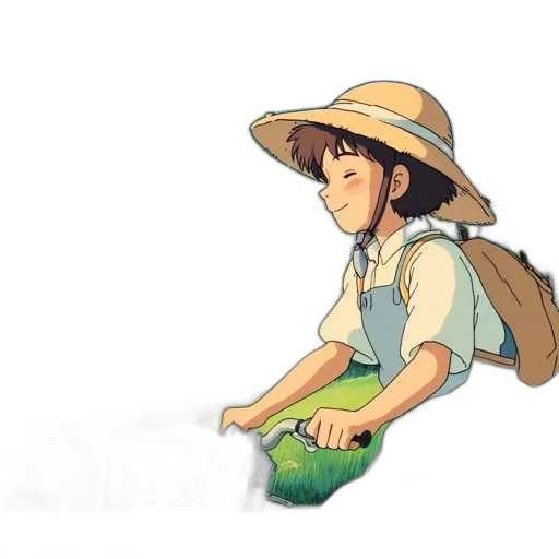 hat, staff, bottle, creature transparent PNG cut-out